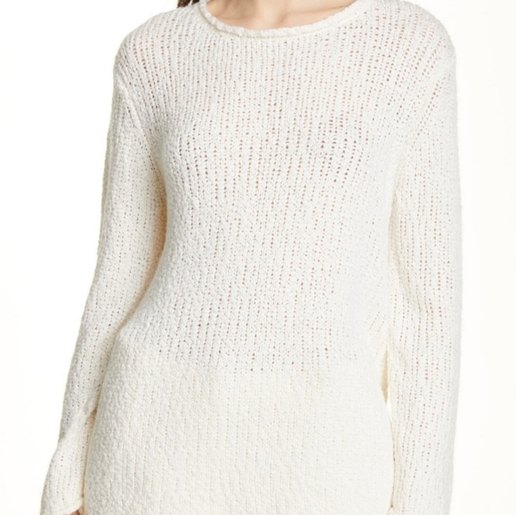 Jenni Kayne Silk Wool Sweater Knit Cream Size Small - Picture 4 of 10